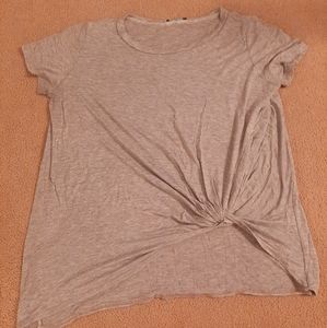 Grey Tshirt with twist